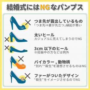 結婚式に履いていくパンプスの選び方 靴の通販 スニーカー サンダル ブーツ パンプス マーレマーレ オンラインストア