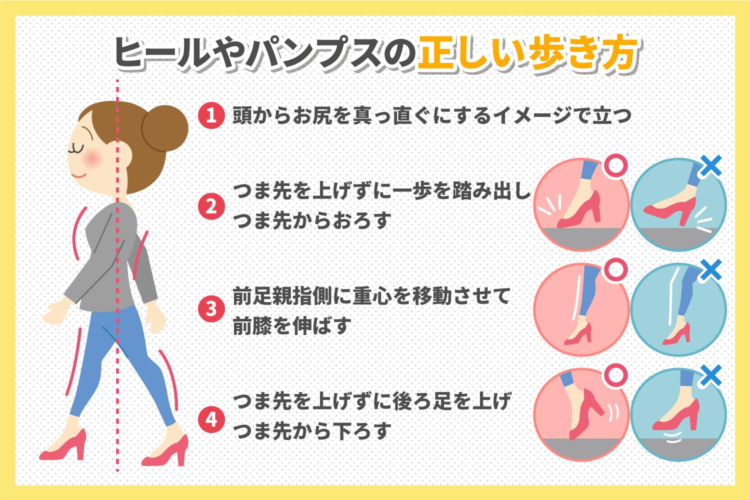 ヒールやパンプスを履いても痛くならない方法・疲れないようにする対策解説