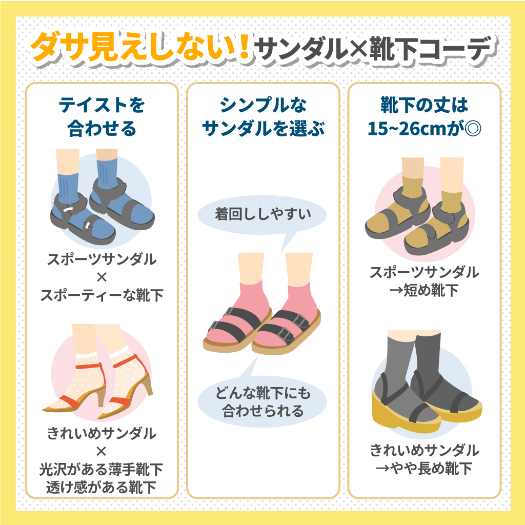 サンダル に 靴下