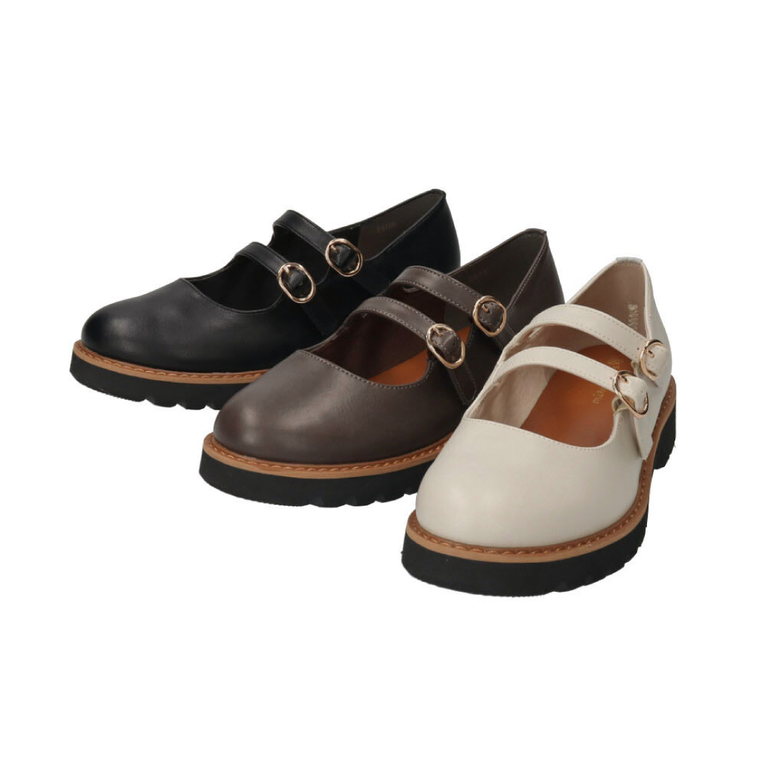 厚底メリージェーンシューズ