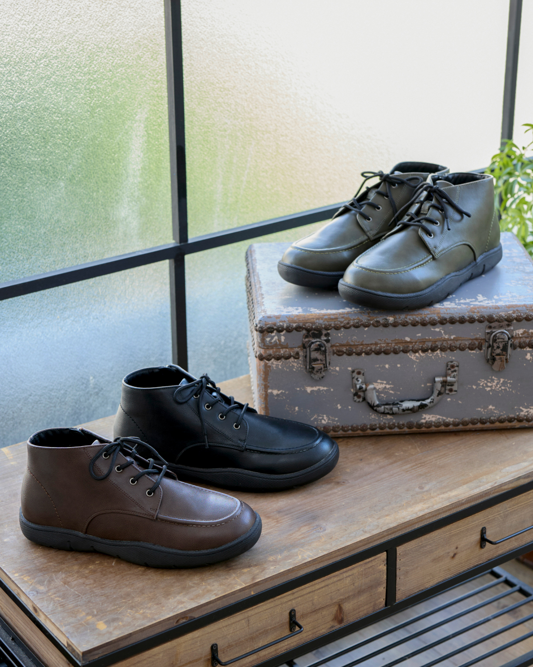 メンズ防水防滑モカブーツ KLZ252809