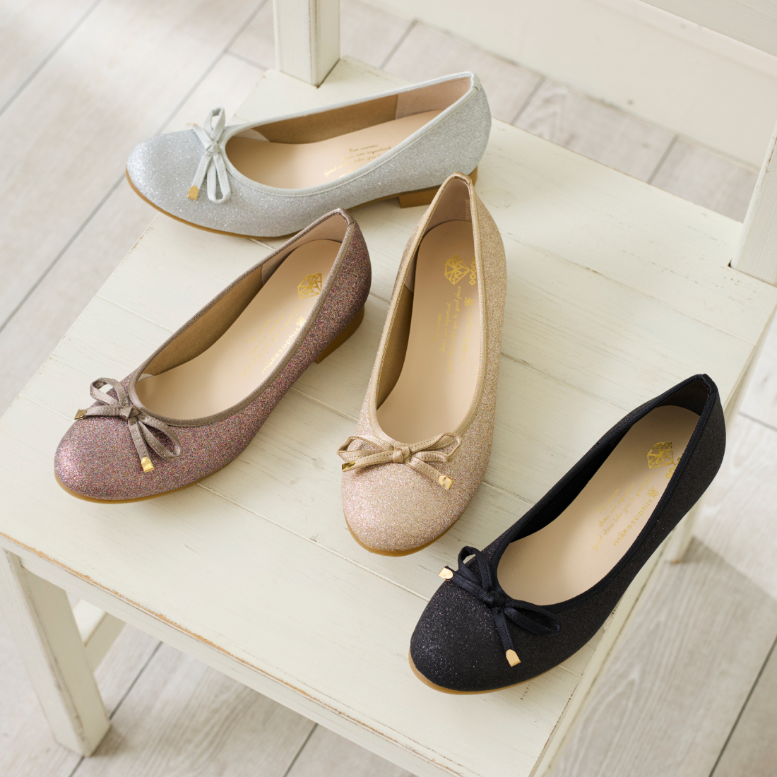 グリッターバレエシューズ商品画像