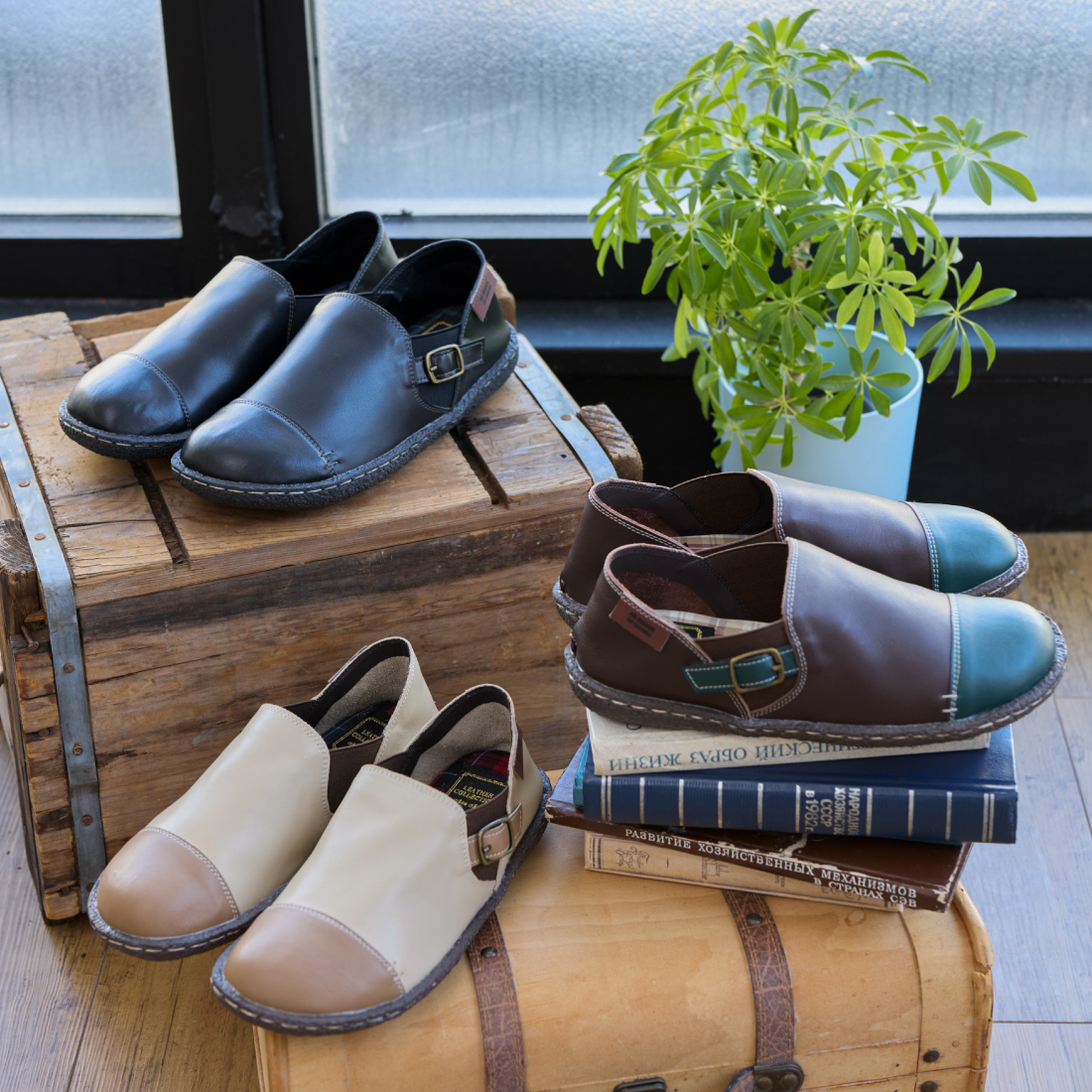 本革　やわらかコンフォートシューズKLZ252301