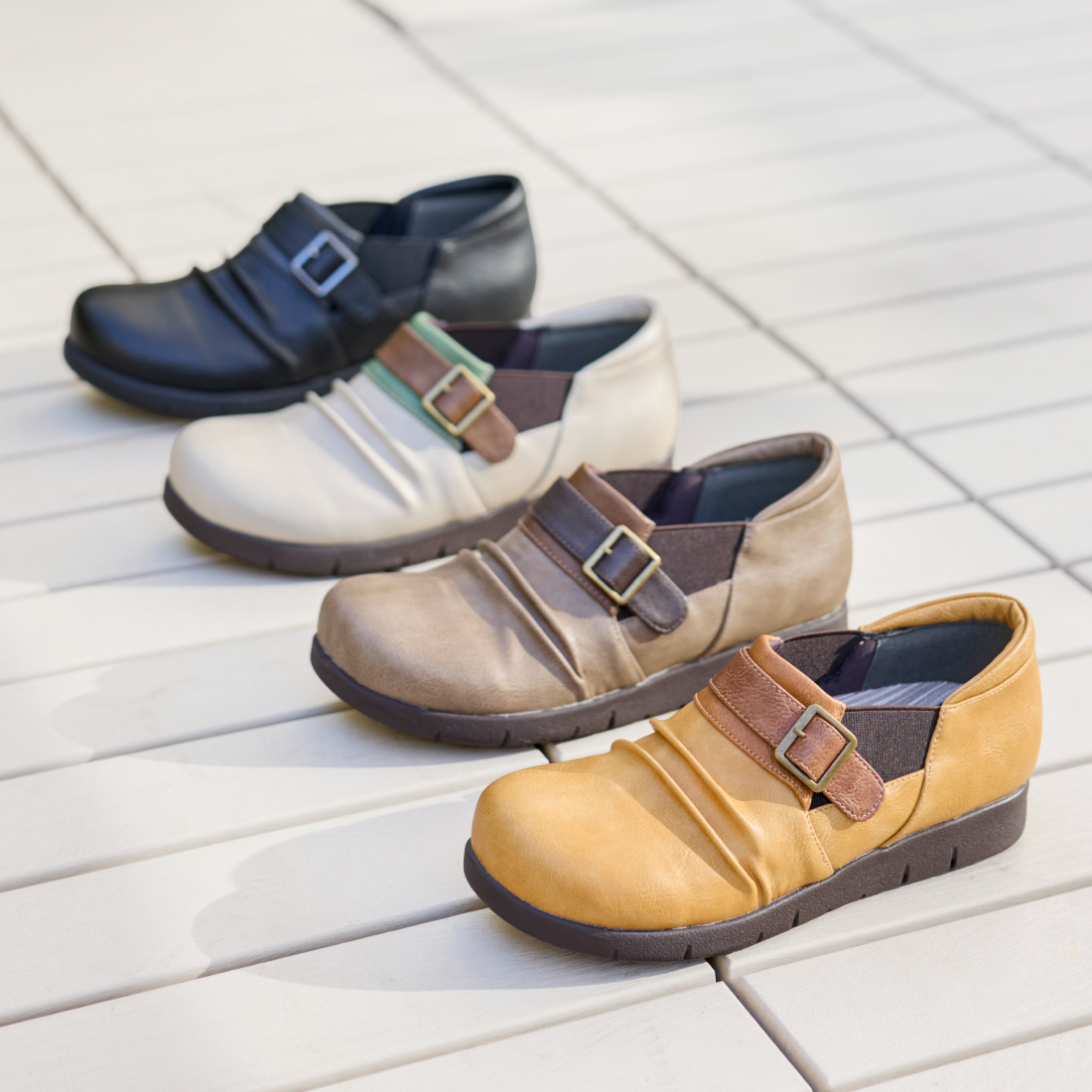 防水防滑ベルトコンフォートシューズ　XJ261313商品画像