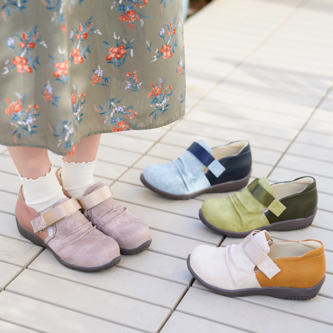 エアロ防水ベルトコンフォートシューズKLZ261317