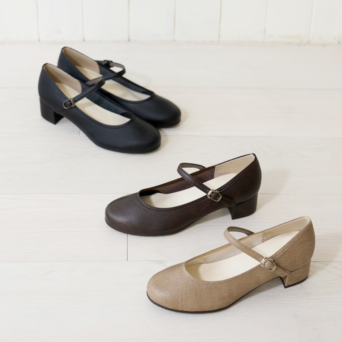 防水ストラップパンプスSG00552