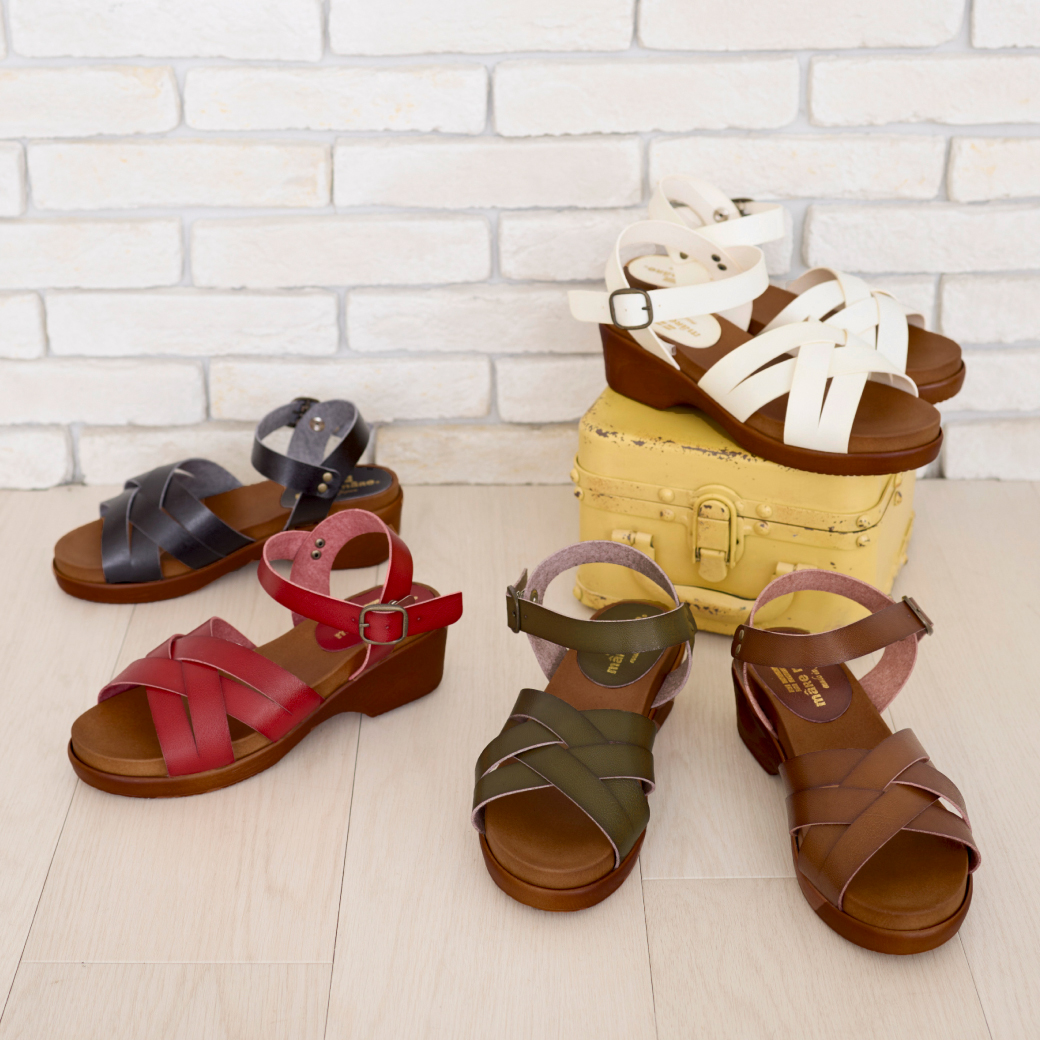 手染めクロスサンダル HP261423