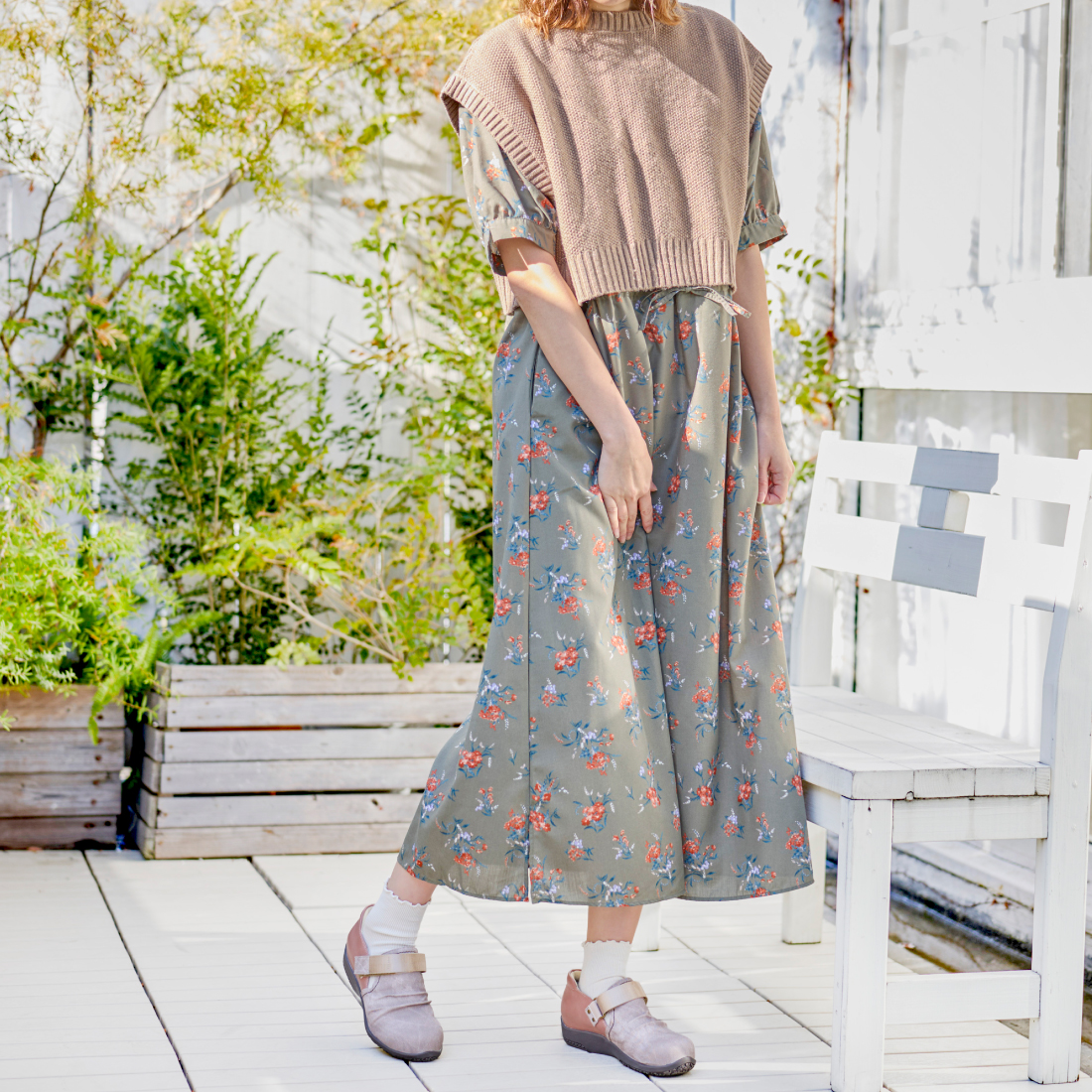 エアロ防水ベルトコンフォートシューズ